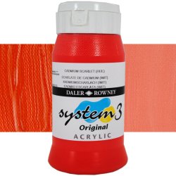 Daler Rowney - Daler Rowney System 3 Akrilik Boya 500ml 511 Cadmium Scarlet (hue)