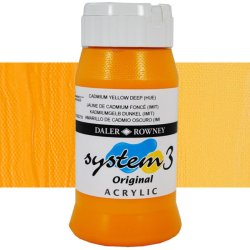 Daler Rowney - Daler Rowney System 3 Akrilik Boya 500ml 618 Cadmium Yellow Deep (hue)