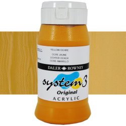 Daler Rowney - Daler Rowney System 3 Akrilik Boya 500ml 663 Yellow Ochre