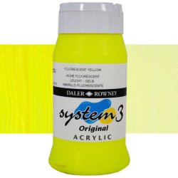 Daler Rowney - Daler Rowney System 3 Akrilik Boya 500ml 681 Fluorescent Yellow