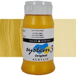 Daler Rowney - Daler Rowney System 3 Akrilik Boya 500ml 708 Pale Gold