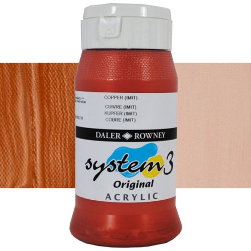 Daler Rowney System 3 Akrilik Boya 500ml 230 Copper