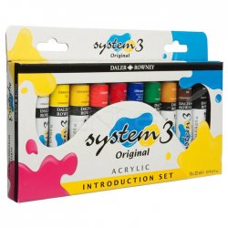 Daler Rowney - Daler Rowney System 3 Akrilik Boya Introduction Set 10x22ml 129100015 (1)