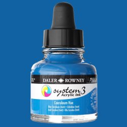 Daler Rowney - Daler Rowney System 3 Akrilik Mürekkep 29.5ml 112 Coeruleum Hue