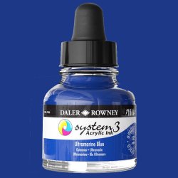 Daler Rowney - Daler Rowney System 3 Akrilik Mürekkep 29.5ml 123 Ultramarine Blue