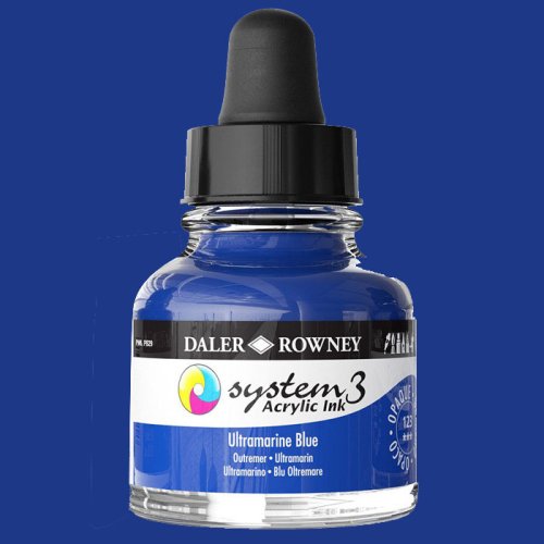 Daler Rowney System 3 Akrilik Mürekkep 29.5ml 123 Ultramarine Blue