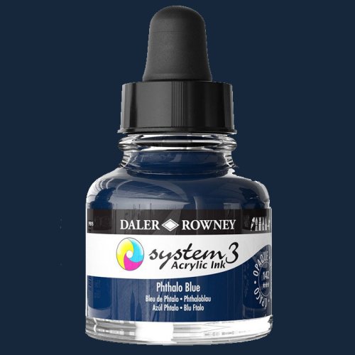 Daler Rowney System 3 Akrilik Mürekkep 29.5ml 142 Phthalo Blue