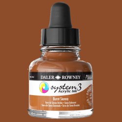 Daler Rowney - Daler Rowney System 3 Akrilik Mürekkep 29.5ml 221 Burnt Sienna