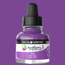 Daler Rowney - Daler Rowney System 3 Akrilik Mürekkep 29.5ml 433 Purple