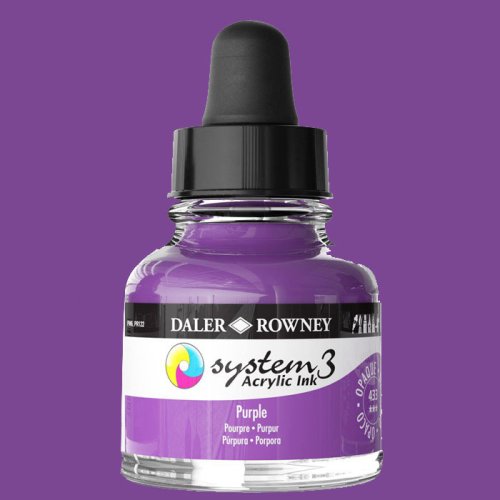 Daler Rowney System 3 Akrilik Mürekkep 29.5ml 433 Purple - 433 Purple