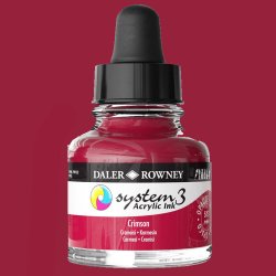 Daler Rowney - Daler Rowney System 3 Akrilik Mürekkep 29.5ml 513 Crimson