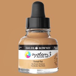 Daler Rowney - Daler Rowney System 3 Akrilik Mürekkep 29.5ml 578 Portrait Pink