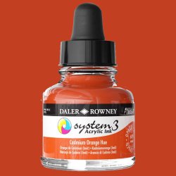 Daler Rowney - Daler Rowney System 3 Akrilik Mürekkep 29.5ml 619 Cadmium Orange Hue