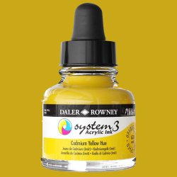 Daler Rowney - Daler Rowney System 3 Akrilik Mürekkep 29.5ml 620 Cadmium Yellow Hue