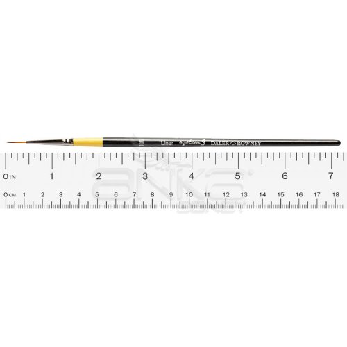 Daler Rowney System 3 Seri 51 Liner Short Handle Kısa Saplı Çizgi Dal Fırçası No 10/0