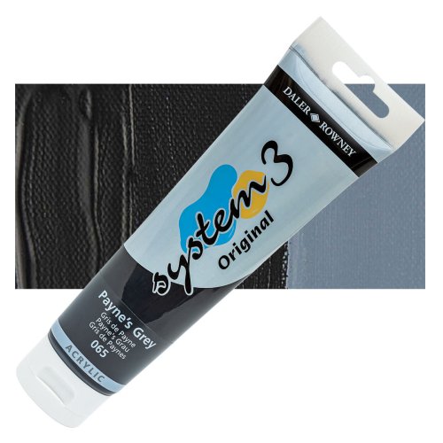 Daler Rowney System 3 Akrilik Boya 150ml 065 Paynes Grey - 065 Payne’s Grey