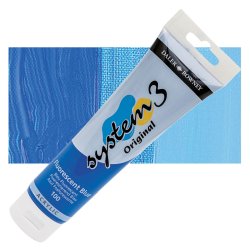 Daler Rowney - Daler Rowney System 3 Akrilik Boya 150ml 100 Fluorescent Blue