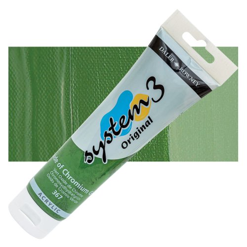 Daler Rowney System 3 Akrilik Boya 150ml 367 Oxide of Chromium Green - 367 Oxide of Chromium Green