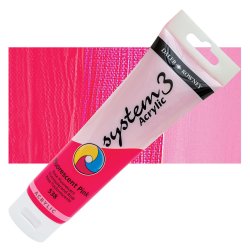 Daler Rowney - Daler Rowney System 3 Akrilik Boya 150ml 538 Fluorescent Pink