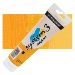 Daler Rowney - Daler Rowney System 3 Akrilik Boya 150ml 618 Cadmium Yellow Deep (hue)