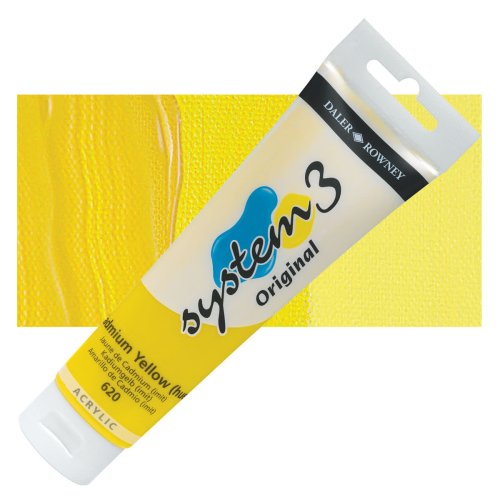 Daler Rowney System 3 Akrilik Boya 150ml 620 Cadmium Yellow (hue) - 620 Cadmium Yellow (hue)