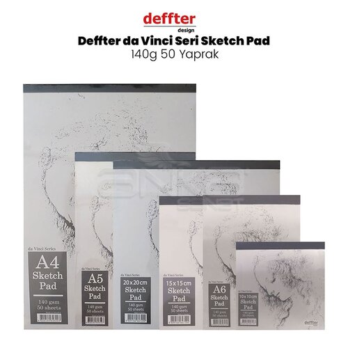 Deffter da Vinci Seri Sketch Pad 140g 50 Yaprak