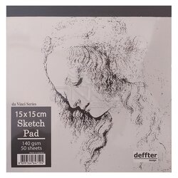 Deffter da Vinci Seri Sketch Pad 140g 50 Yaprak - Thumbnail