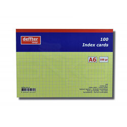 Deffter Index Cards 100lü A6 Sarı 160g - Thumbnail