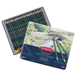 Derwent - Derwent Artists Pencils Artist Kuru Boya Kalemi 24lü Set