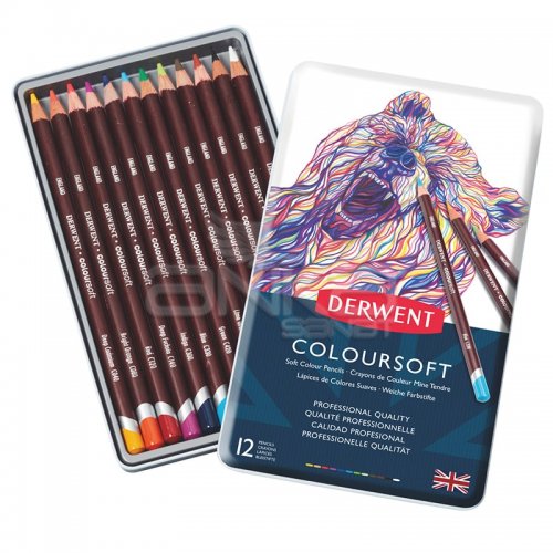 Derwent Coloursoft Kuru Boya Kalemi 12li Set