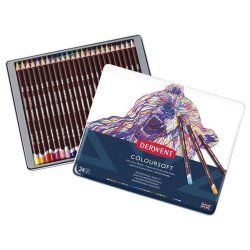 Cernit - Derwent Coloursoft Kuru Boya Kalemi 24lü Set