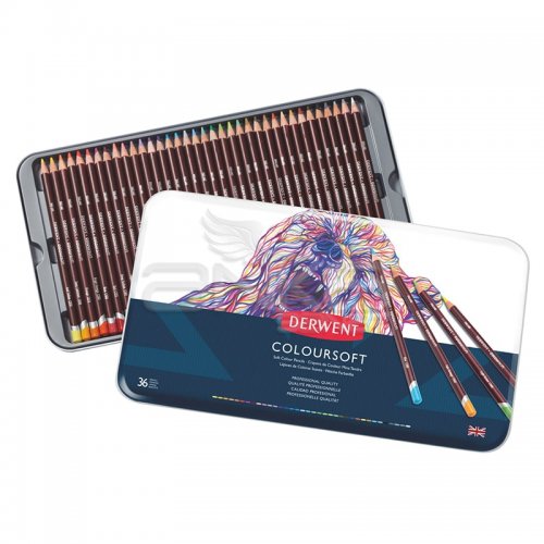 Derwent Coloursoft Kuru Boya Kalemi 36lı Set