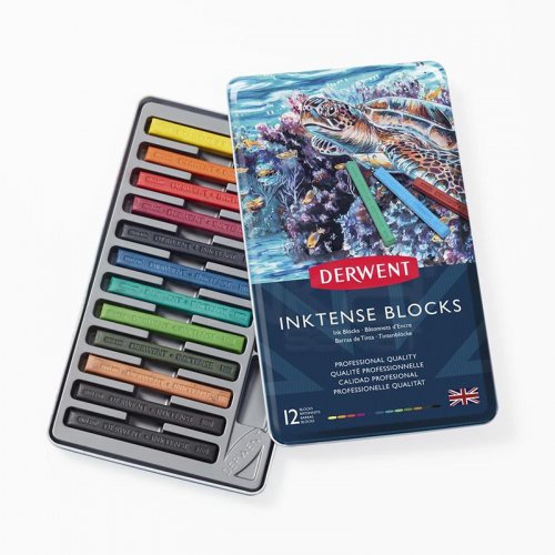 Derwent Inktense Block 12li Aquarell Çubuk 2300442