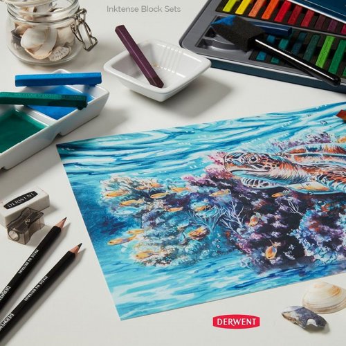 Derwent Inktense Block 12li Aquarell Çubuk 2300442