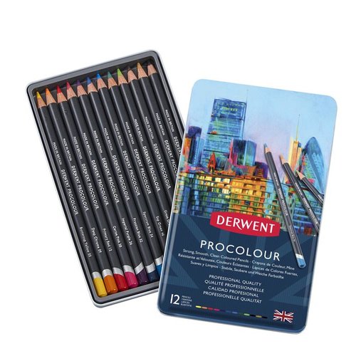 Derwent Procolour Kuru Boya Kalem Seti 12li 2302505