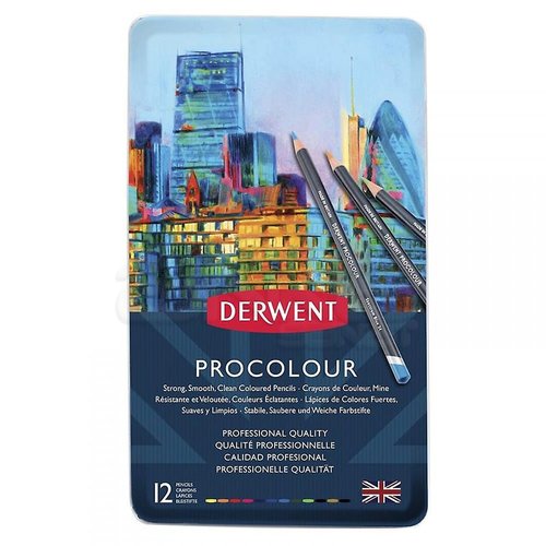 Derwent Procolour Kuru Boya Kalem Seti 12li 2302505