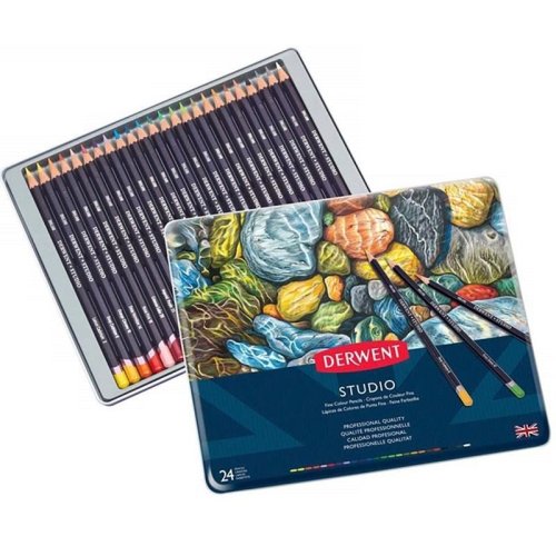 Derwent Studio Colour Pencil Kuru Boya Kalemi 24lü Set