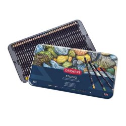 Derwent - Derwent Studio Colour Pencil Kuru Boya Kalemi 36lı Set