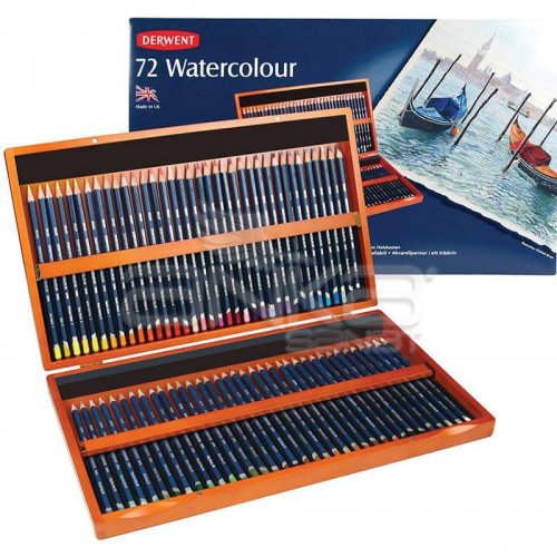 Derwent Watercolour Pencil Sulu Boya Kalemi 72li Set Ahşap Kutu