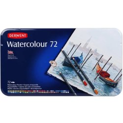 Derwent Watercolour Pencil Sulu Boya Kalemi 72li Set Teneke Kutu - Thumbnail