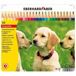 Eberhard Faber - Eberhard Faber Kuru Boya Kalem Seti Metal Kutu 24lü 514823