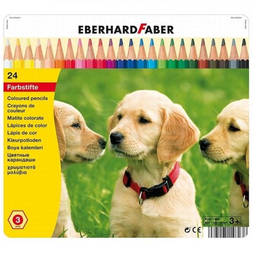 Eberhard Faber Kuru Boya Kalem Seti Metal Kutu 24lü 514823