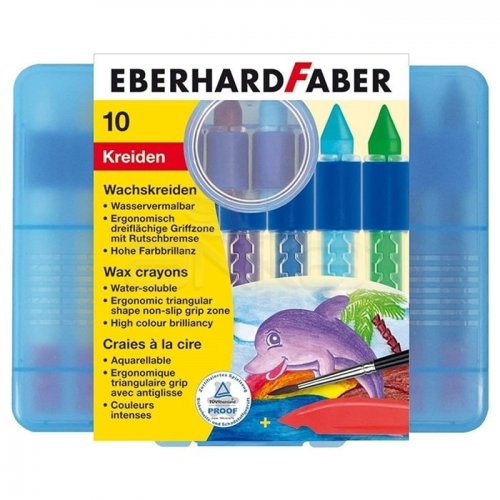 Eberhard Faber Wax Crayons Sulandırılabilir Mumlu Pastel 10lu 521110