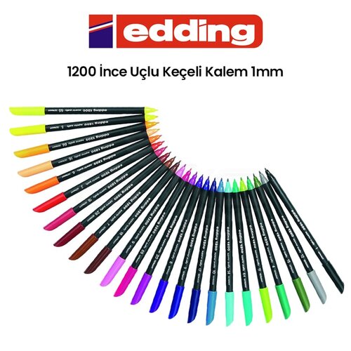 Edding 1200 İnce Uçlu Keçeli Kalem 1mm