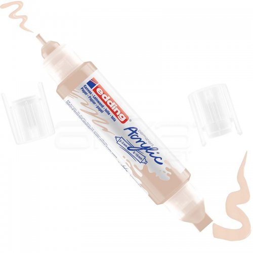 Edding 5400 Akrilik Marker Kalem Çift Uçlu 3D Double Liner 255 Bej - 255 Bej