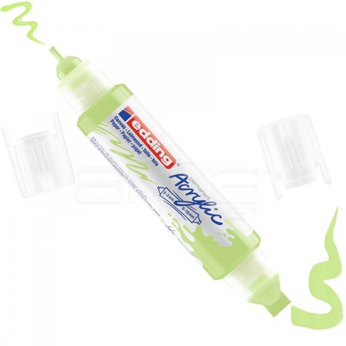 Edding 5400 Akrilik Marker Kalem Çift Uçlu 3D Double Liner 917 Pastel Yeşil - 917 Pastel Yeşil