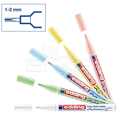 Edding 751 Gloss Paint Marker Pastel Renkler 1-2mm 5li Set