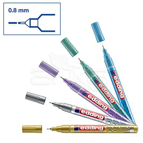 Edding 780 Gloss Paint Marker Metalik 0.8mm 5li Set