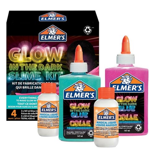 Elmers Karanlıkta Parlayan Slime Seti