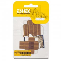 Eshel - Eshel Ahşap Dolap Ve Çekmece-Halı Set 1-50 Paket İçi:1 Set